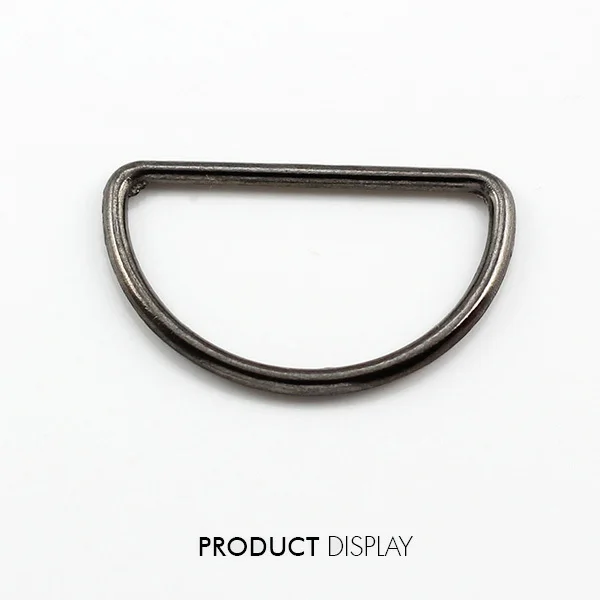 Металлическая пряжка для ремня с D-образным кольцом черного цвета 25 мм сумок