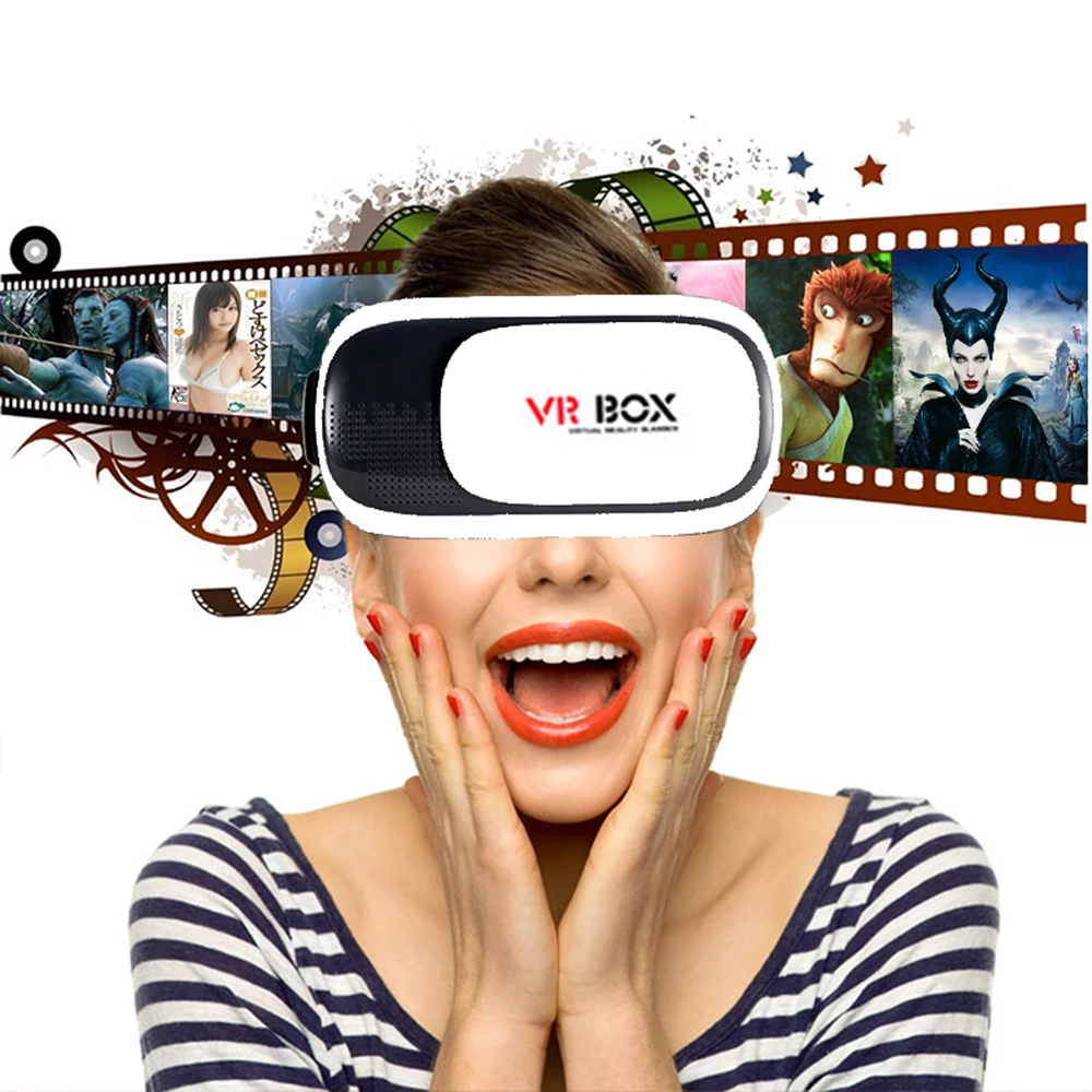 2016 Модернизированный VR BOX Google Картон 2.0 Гарнитура Виртуальная реальность 3D Очки +