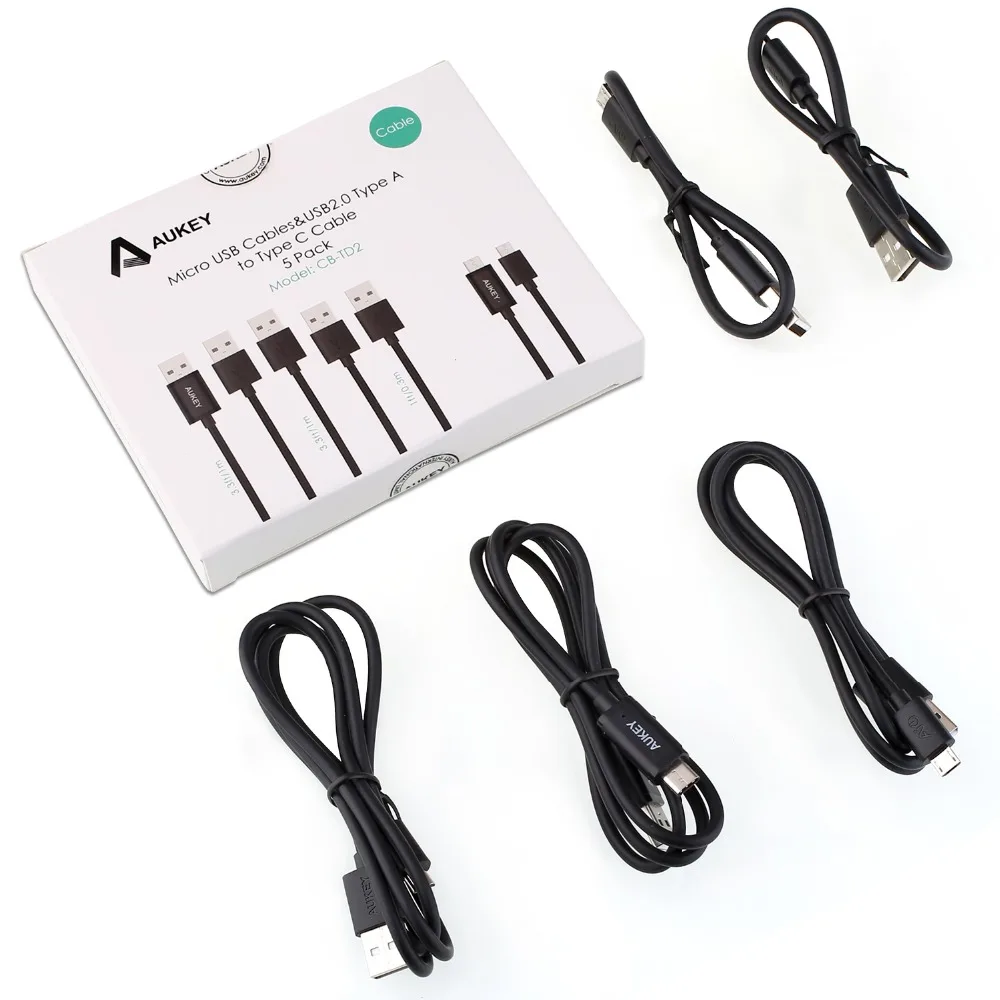 AUKEY 5 шт. USB кабель (4 xMicro + 1 xType C кабель) 3 0 зарядный для Xiaomi mi5 mi6 samsung galaxy s8|cable remote|cable