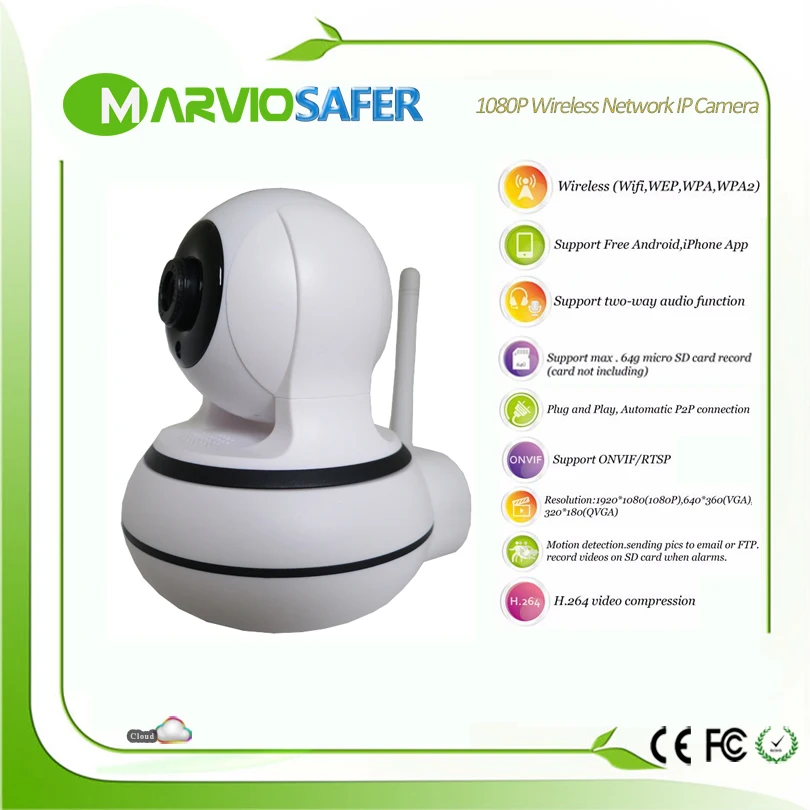 Marviosafer 960 P IP Камера Wi-fi Камеры Скрытого видеонаблюдения 1.3MP Беспроводная