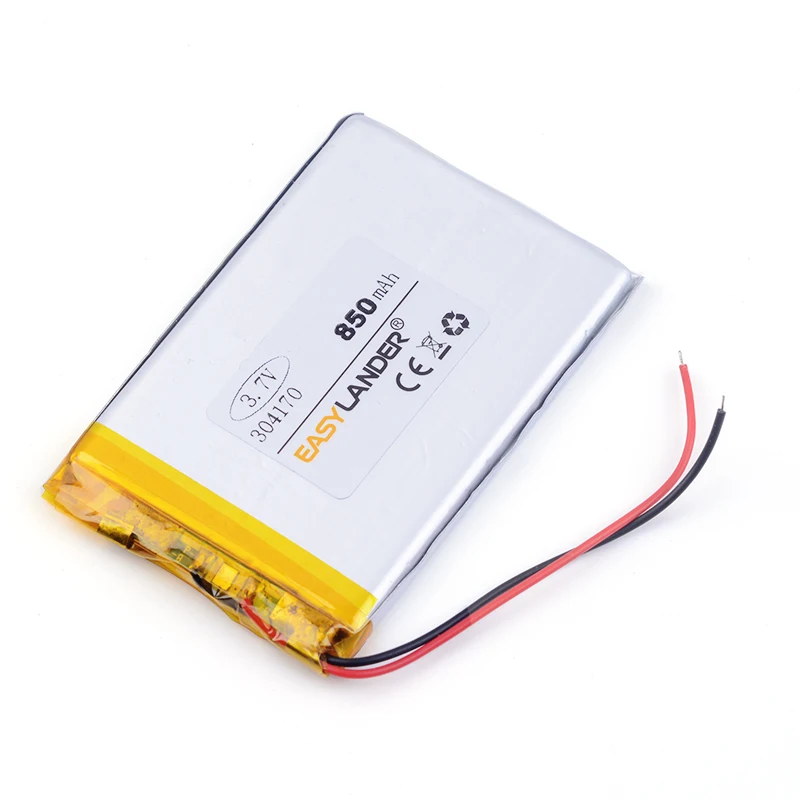 

Литиевый аккумулятор 3,7 в, 4,2 в, сверхтонкий, для MP3, MP4, 900 мА · ч, 304170, перезаряжаемый, 304070, 304068