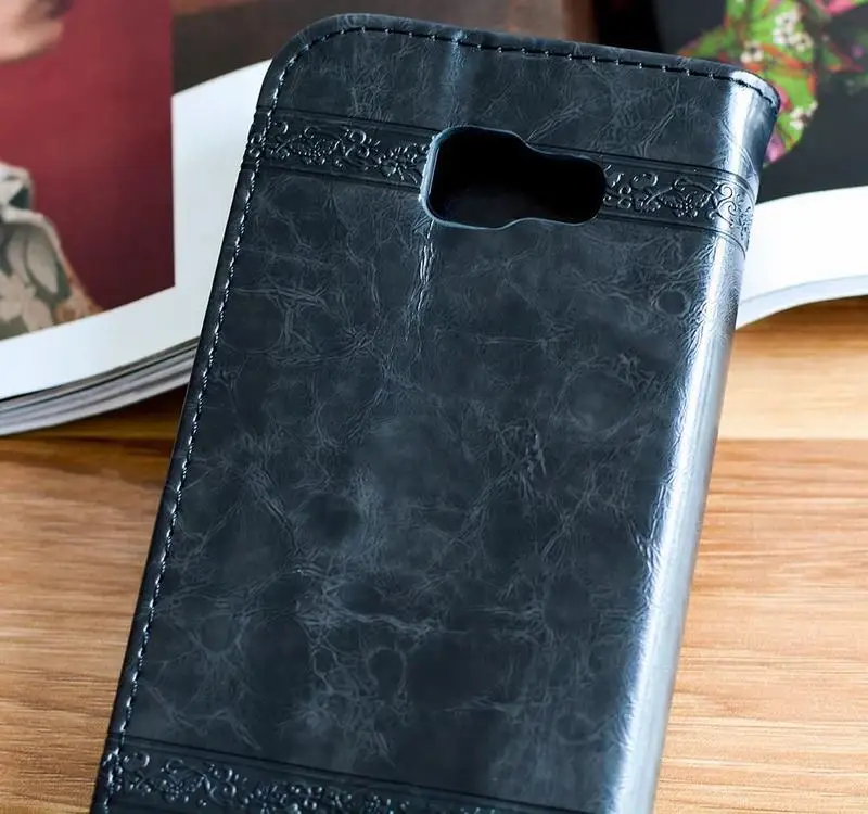 Кожаный чехол-книжка с бумажником для Samsung Galaxy A7 A5 A3, чехол с тиснением, чехлы-книжки для Samsung A5 A3, A310, A510, сумка