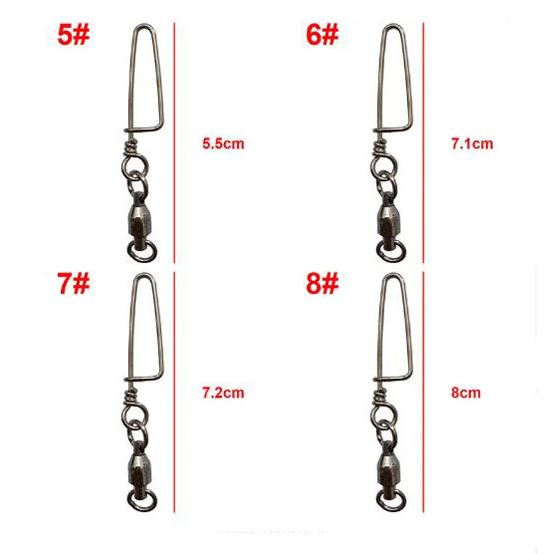 10 шт. рыболовные вертлюжки из нержавеющей стали|Рыболовные крючки| |