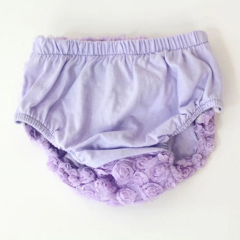 Детские шорты плотные трусики с розой для маленьких девочек оборками милые