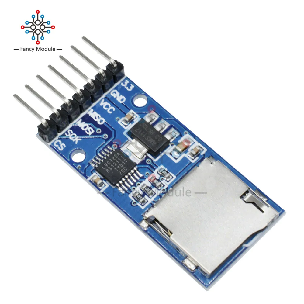 Плата памяти Micro SD 2 шт. преобразователь уровня интерфейса SPI для карт Arduino TF