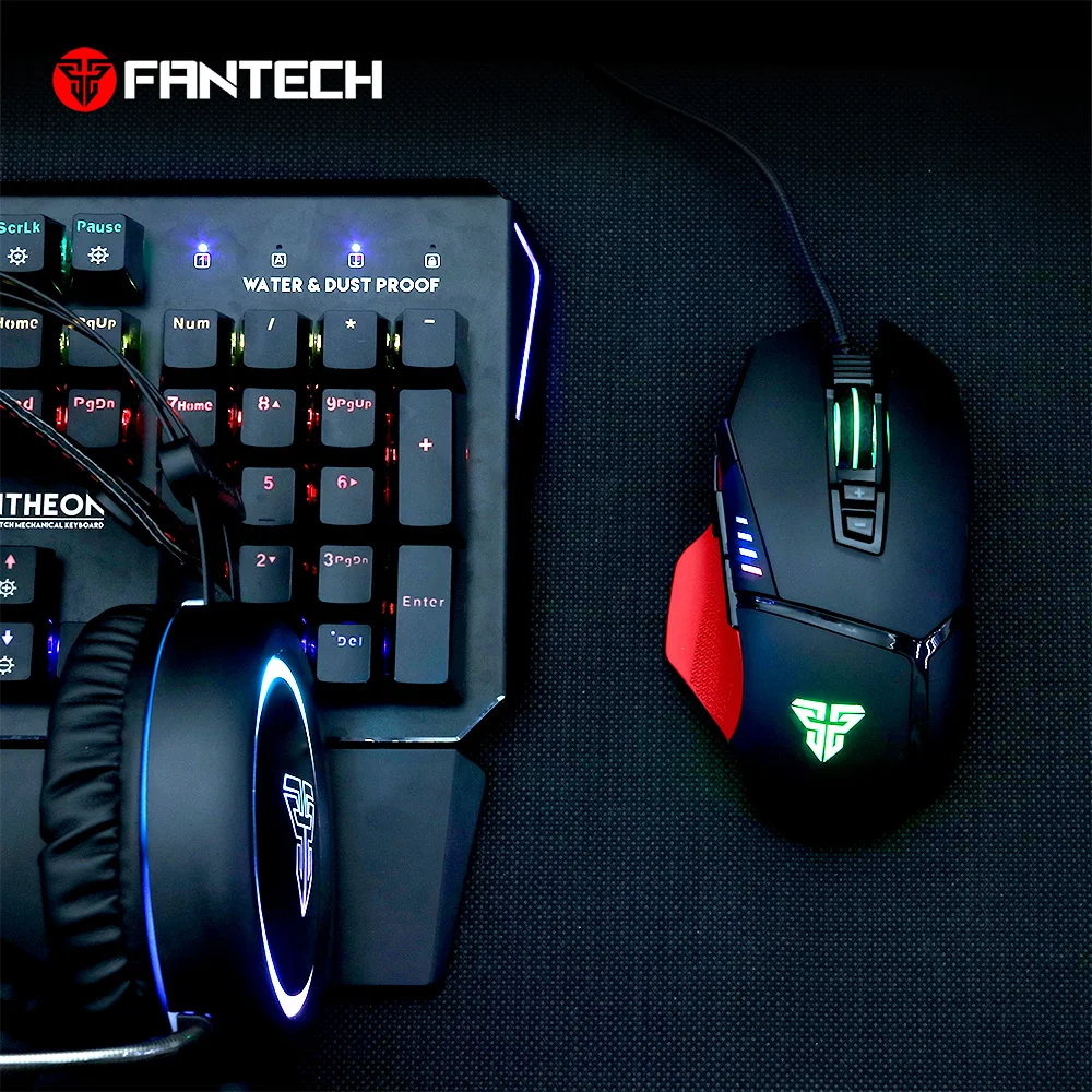 FANTECH X11 игровая профессиональная игровая мышь RGB четыре файла 250-8000 dpi пользовательская макро программирующая мышь для мыши геймера