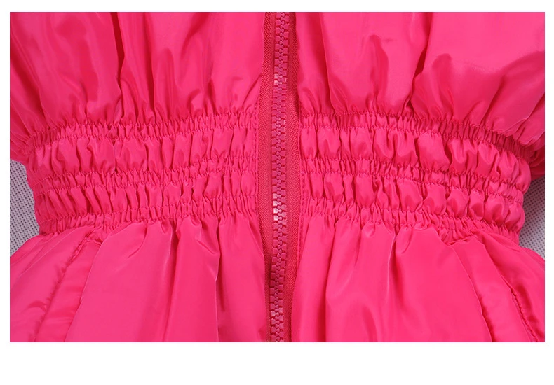 2017 зимняя куртка для девочек Хлопковое Стеганое пальто Двусторонняя одежда