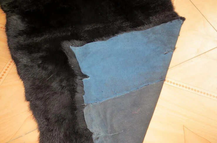 100% натуральная окрашенная кроличья тарелка/черная кожа тарелка для одежды | Дом и