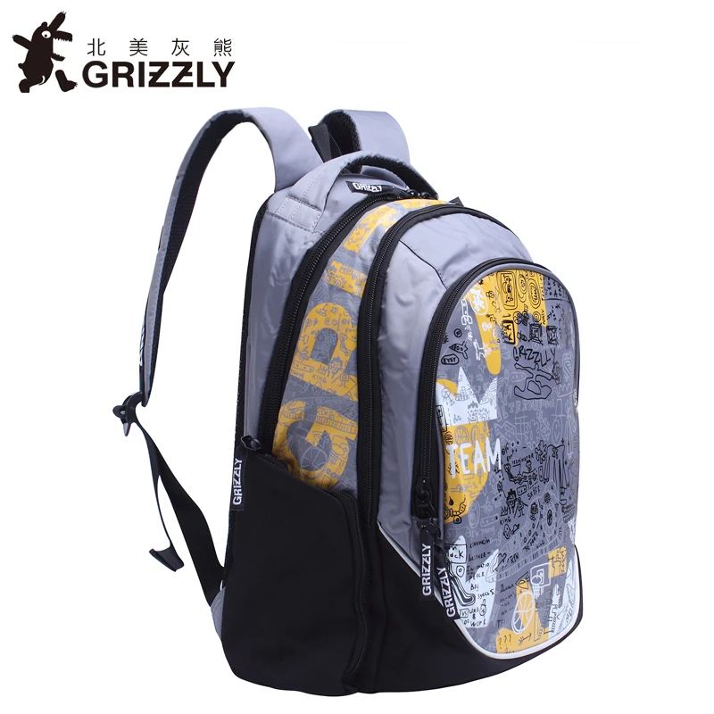 GRIZZLY женский и мужской рюкзак для ноутбука подростков мальчиков девочек школьный