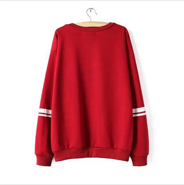 Cotton Hoodies Letters Diffferent Printed Pullovers Spring Women Sweatshirt Candy Color O Neck Long Sleeve Womens Lovely Hoody | Женская