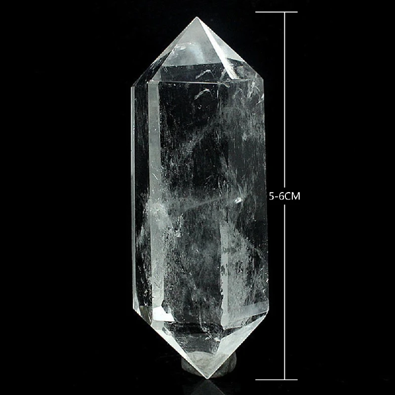 Прозрачный натуральный прозрачный кристалл кварца точки одиночный завершенный