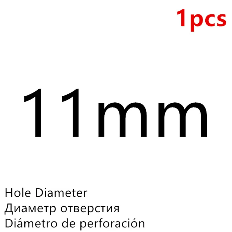 Black 11mm - 1Pcs Высокое Качество Дырокол для пробивки отверстий в коже Круглый стальной кожаный дырокол 1 мм-25 мм металлические прокладки пластиковые резиновые инструменты - Цвет: Black 11mm - 1Pcs