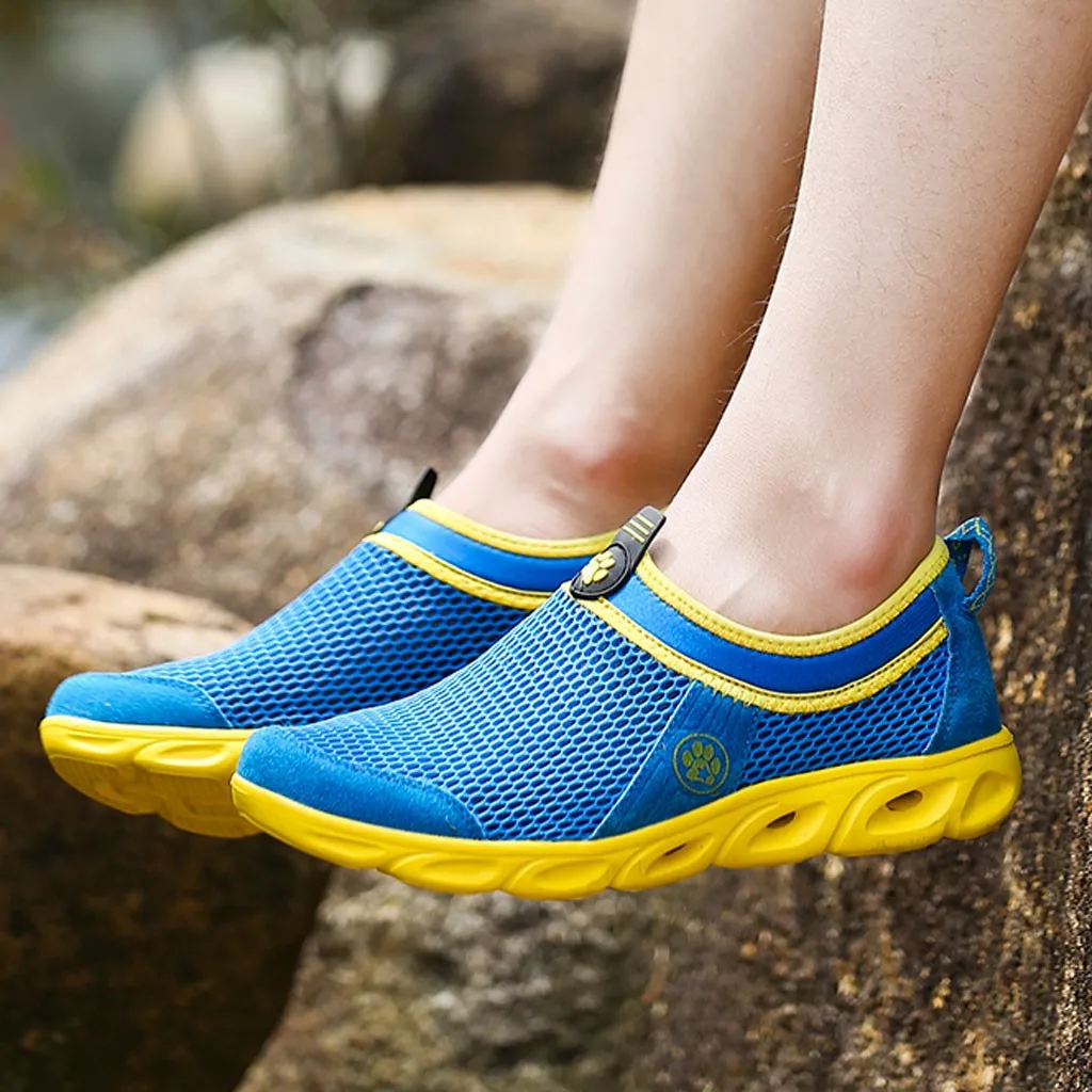 Мужская повседневная обувь Водонепроницаемая Летняя из сетчатого материала для