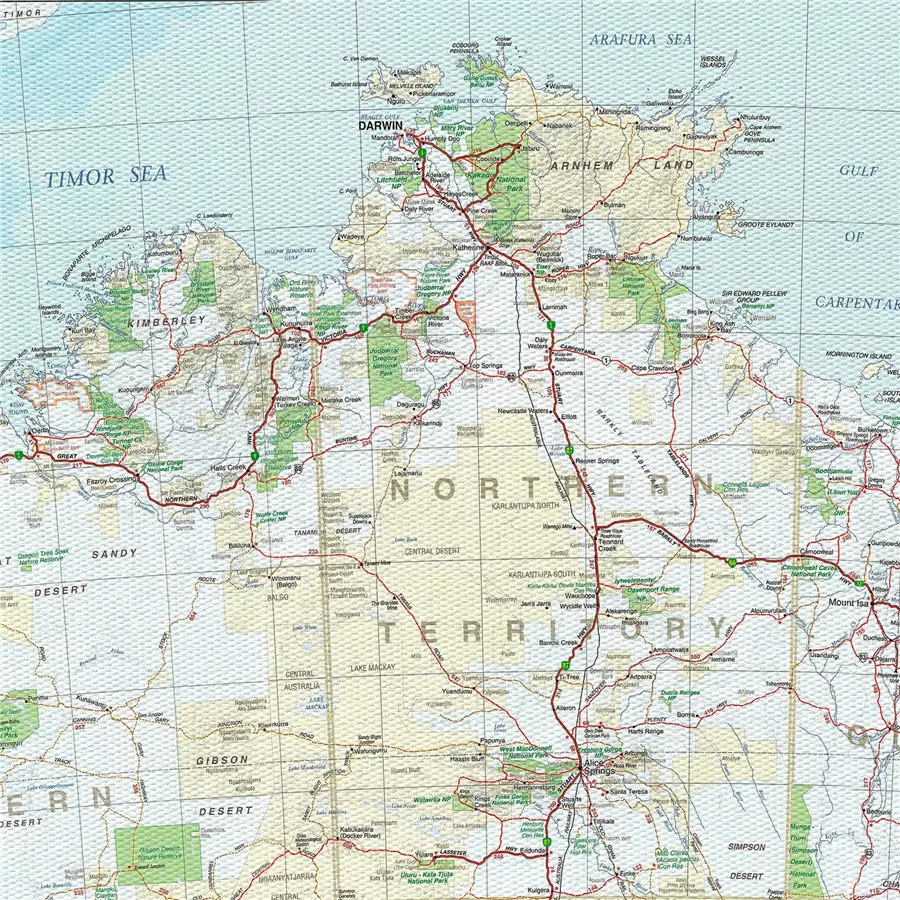 Австралия Карта географический рисунок изысканный дизайн для обучения