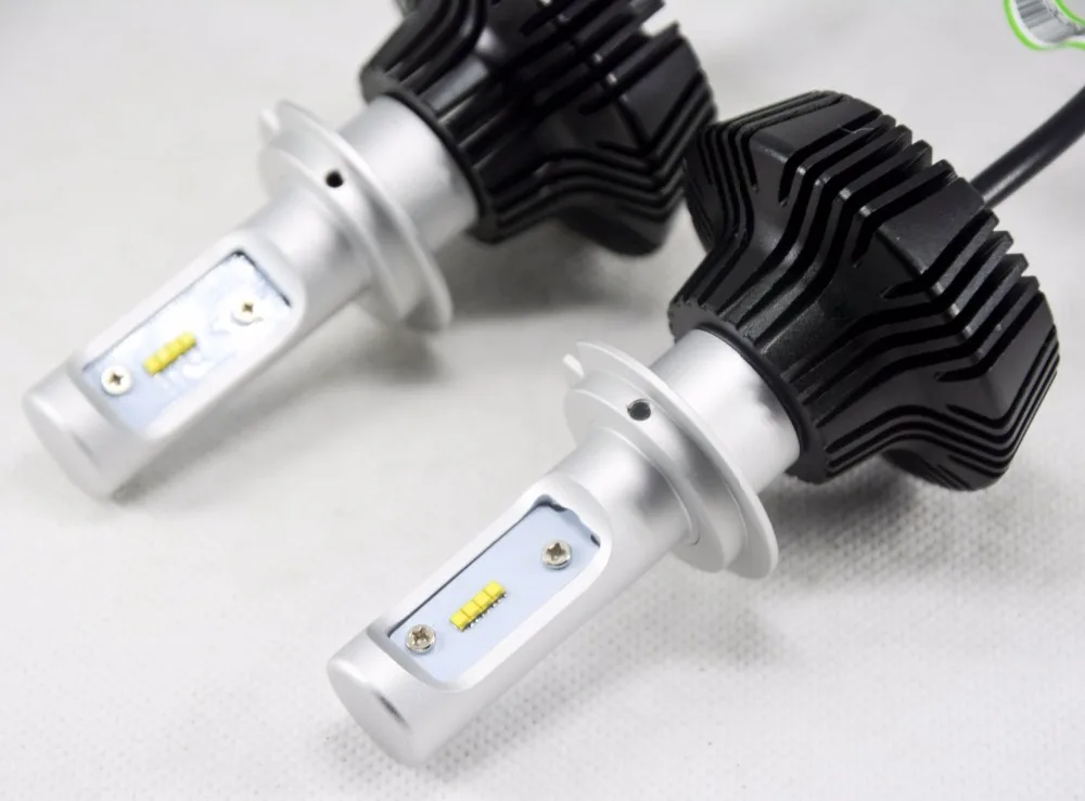 1 компл. H7 50 Вт 8000lm G7 светодиодный фар комплект Lumi luxeon зэс чипы безвентиляторный чистый белый 6500 К w /Драйвер регулировки вождения Противотуманные огни лампы