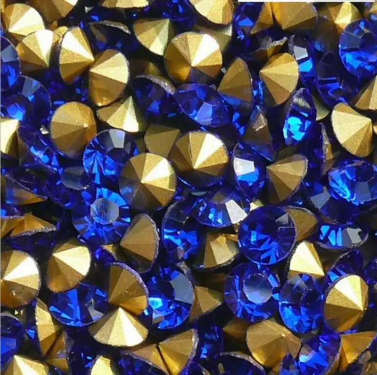 MHS.SUN свободные сапфировые синие острые Стразы с кристаллами стеклянные камни SS3