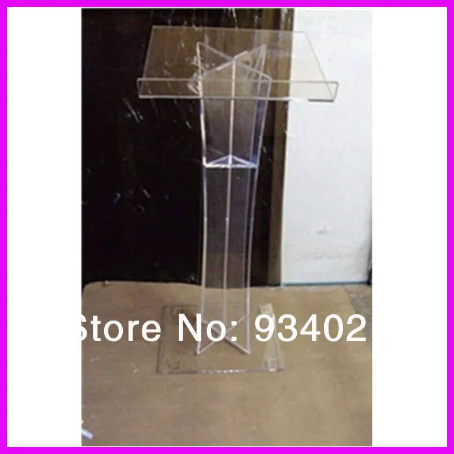 

Clear Acrylic Podium Pulpit Lectern, Plexiglass Lecten