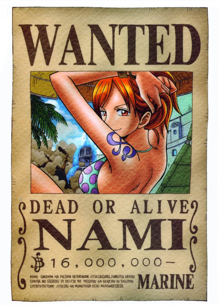 One piece Аниме Плакаты яркий цвет Высокое разрешение глянцевая бумага принты белая