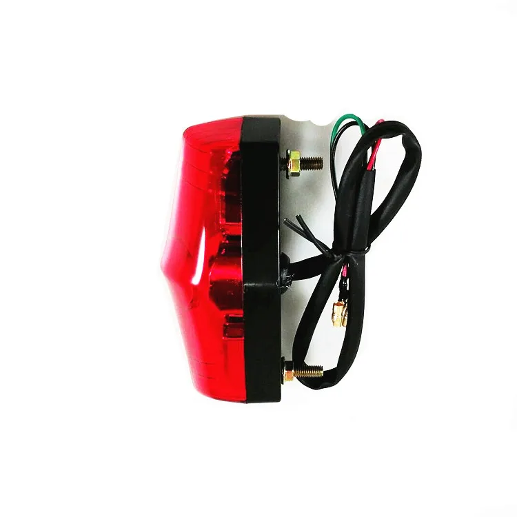 Universal Motorcycle LED Brake Stop Tail Light Rear Dual Sport bike Custom Cruiser Bobber Chopper Touring| |