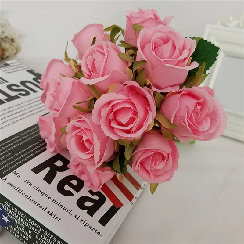 12 шт. искусственные цветы для украшения дома стола сада|Искусственные и сухие