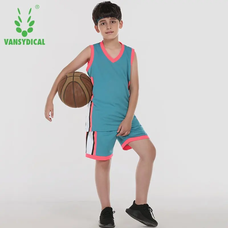 Vansydical спортивные костюмы для мальчиков баскетбол футбол шорты без рукавов