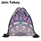 Новый Модный женский рюкзак Мандала с 3D принтом для путешествий, женская сумка на шнурке mochila