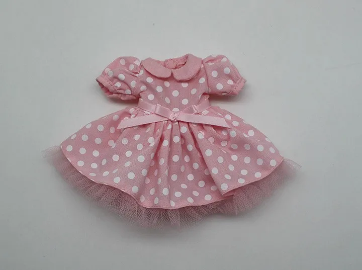 Наряды для Blyth doll, платье в горошек, милый комбинезон для 1/6, azone BJD pullip licca