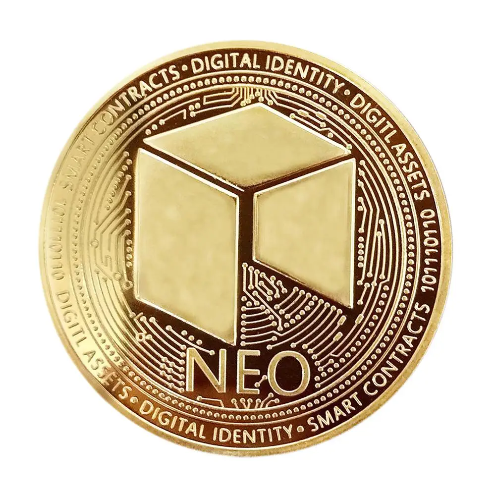 NEO Виртуальная памятная монета с покрытием из золота и серебра Volor виртуальная