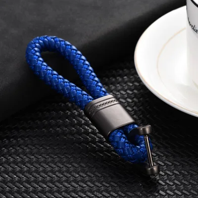 Blue Автомобиль Мотоцикл гоночный Байкерский брелок для ключей держатель ключей для автомобиля креативный подарок бойфренд струны авто брелки Пряжка автомобиль брелок - Название цвета: Blue