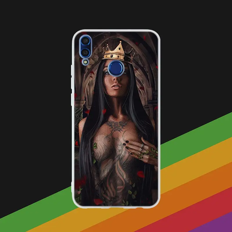 Phone Case 5 Силиконовый чехол для телефона сексуальный рукав тату девушка для huawei Honor 10i 20 Pro 9X Lite 8a 8x max 8c 7x 7a pro 6x V20 Paly мягкий - Цвет: Phone Case 5