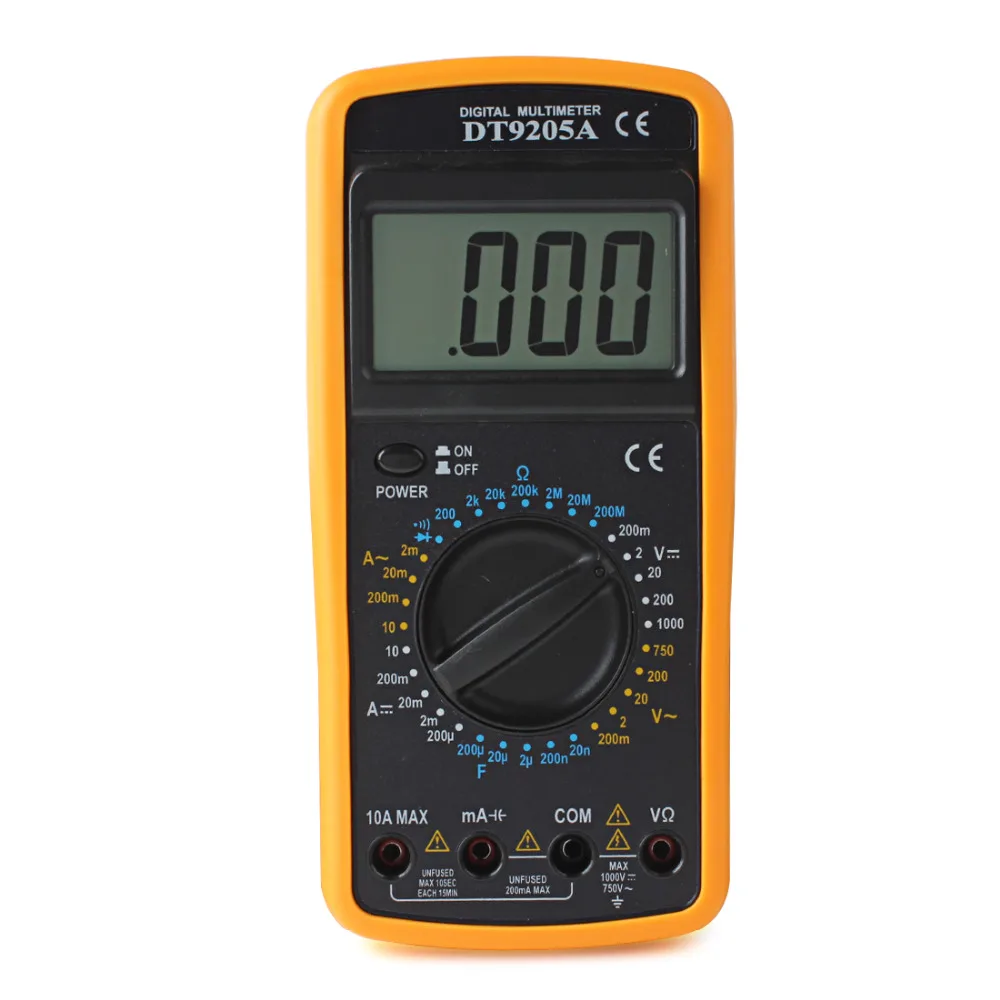 Цифровой мультиметр Вольтметр Омметр Амперметр тестер емкости DT9205A|capacitance