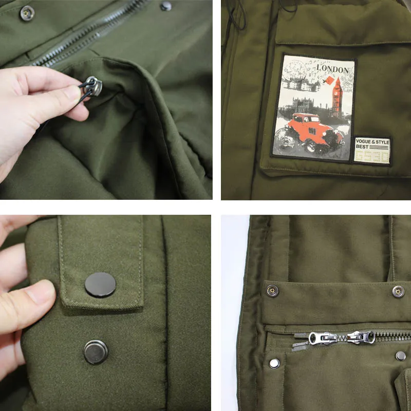 Женский пуховик 2018 большой натуральный мех енота зимняя куртка с воротником