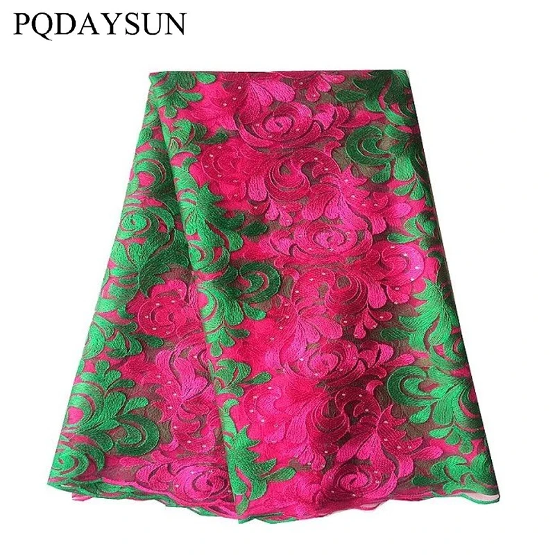 2017 популярная африканская кружевная ткань высокого качества Кружевная Сетка