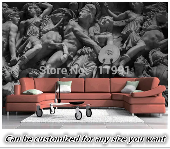 Пользовательские обои для стен 3 d древняя Римская Статуя в гостиную спальню
