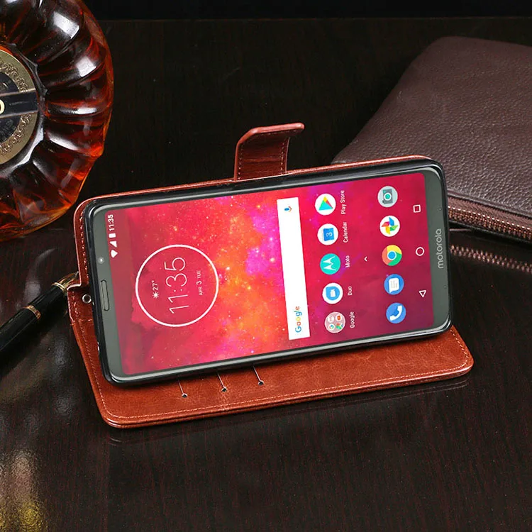 Чехол для Motorola Moto Z3 Play чехол флип из искусственной кожи кошелек телефона Z3Play XT1929|Чехлы-портмоне| |