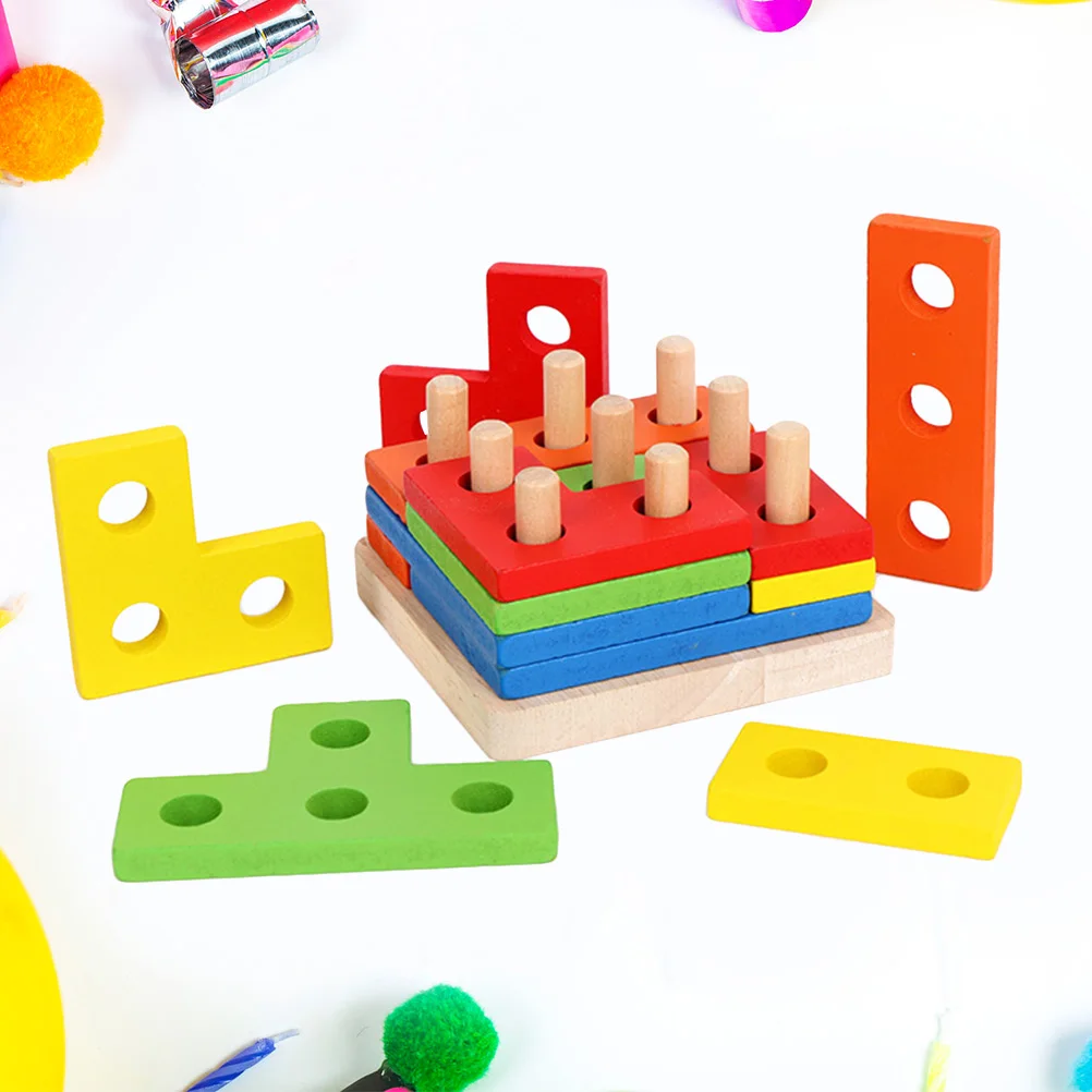 1 комплект Геометрические доска головоломка соответствия стек игрушка для Для