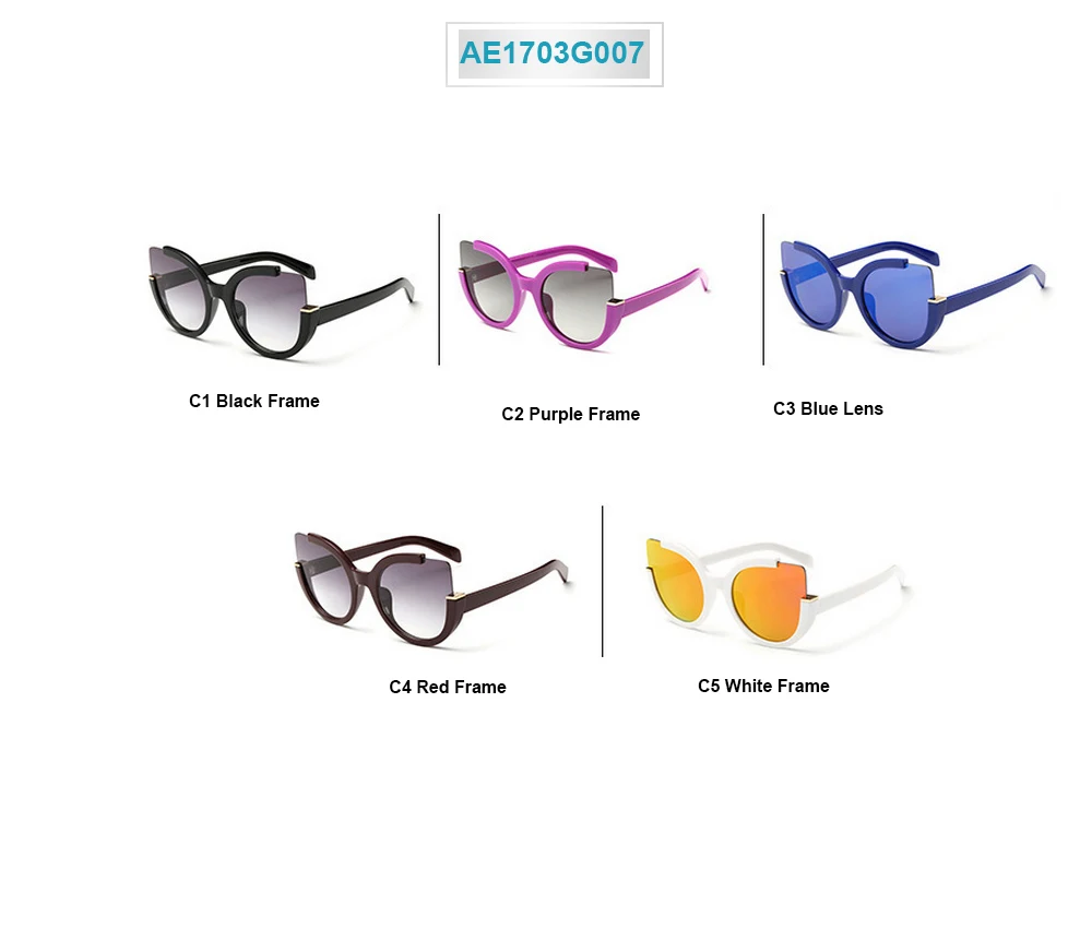 Кошачий глаз солнцезащитные очки женщин Брендовая Дизайнерская обувь 2017