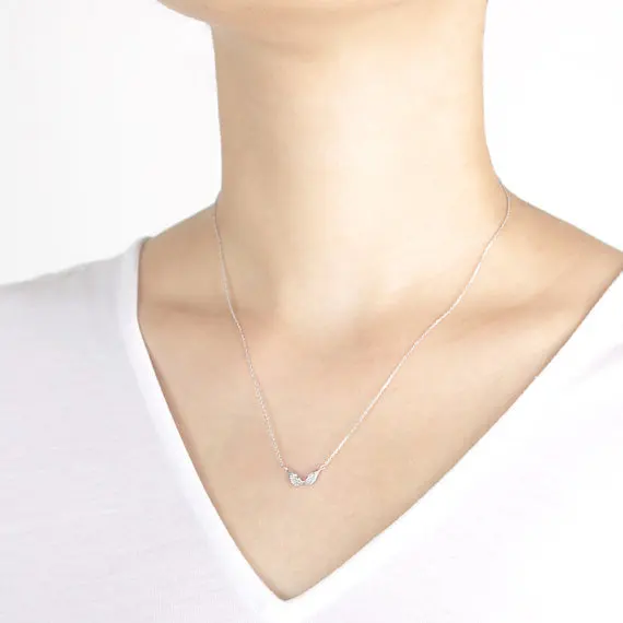 Модная подвеска в форме крыльев цепочка из цинкового сплава|necklace with|designer necklacefashion