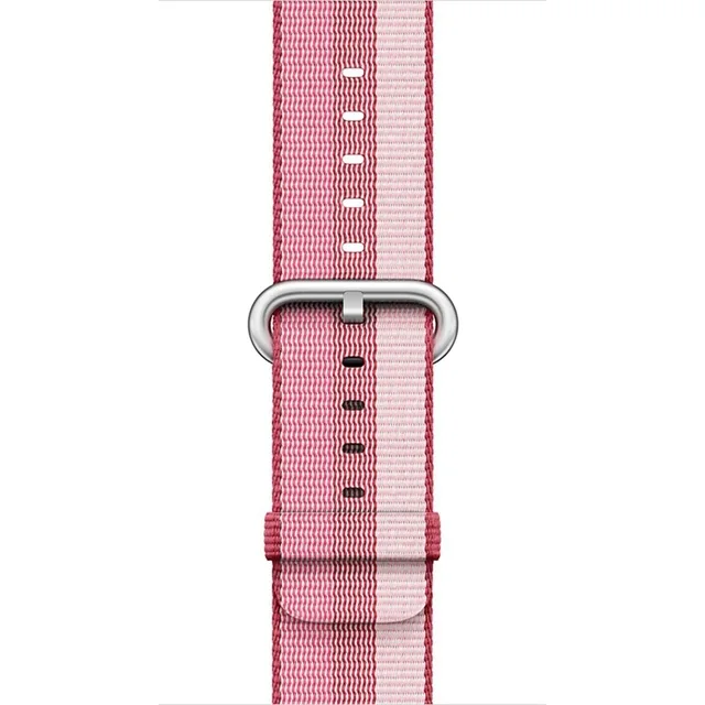 Спортивный тканый нейлоновый ремешок, мягкий ремешок для apple watch 4, 44 мм, 40 мм, браслет на запястье, ремень, тканевый нейлоновый ремешок для iwatch 3/2/1 - Цвет ремешка: Pink2