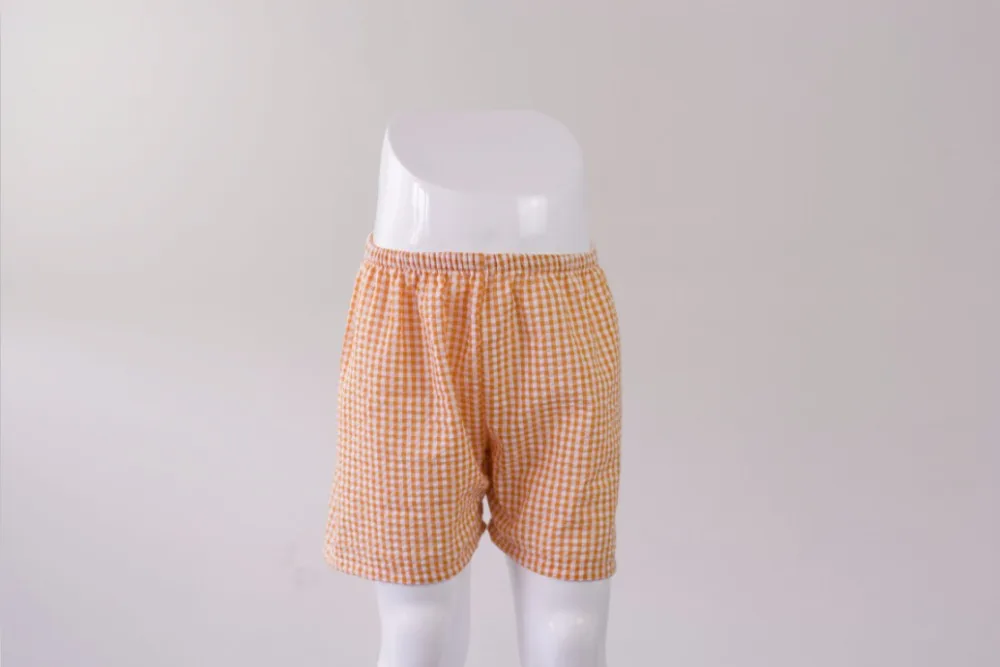 

2017 Boy Shorts Wholesale Baby Clothes New Coming Fashion Baby Boys Seersucker Shorts