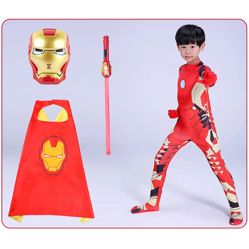 Мстители Железный человек косплей костюмы для детей и взрослых 3DPrinting Superhero