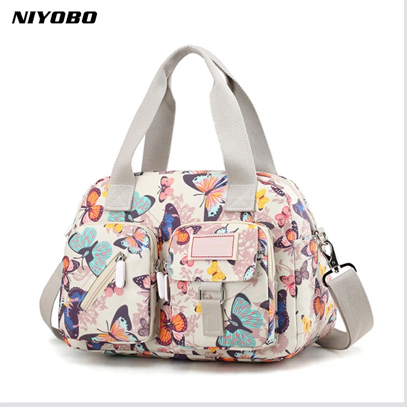 NIYOBO Новые Нейлоновые женские сумки мессенджеры повседневная женская сумка на