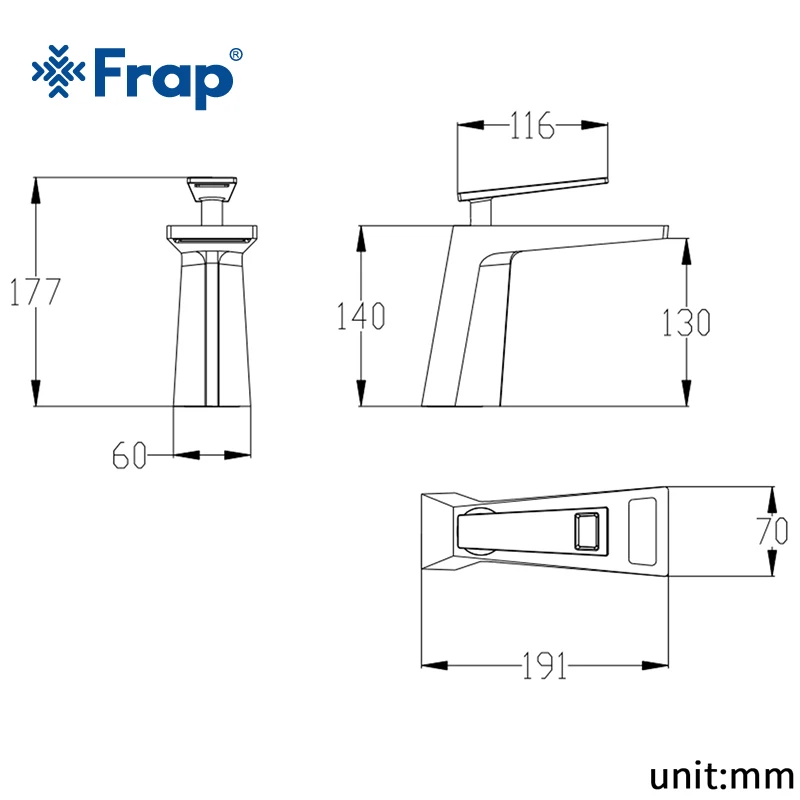 Смеситель для ванной комнаты Frap Y10001/2018 черный и белый цвета|water mixer tap|mixer tapwaterfall