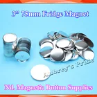 3 дюйма, 75 мм, 100 комплектов, новое профессиональное диалоговое окно для холодильника Nd. Материалы для изготовления магнитных металлических кнопок