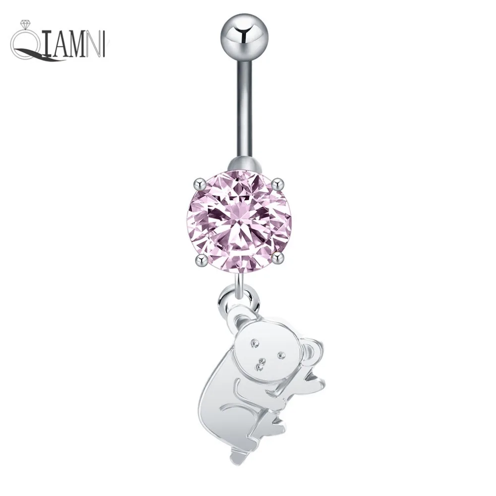 Кольцо для пирсинга пупка с кристаллами|body jewelry|ring piercingbarbell ring |