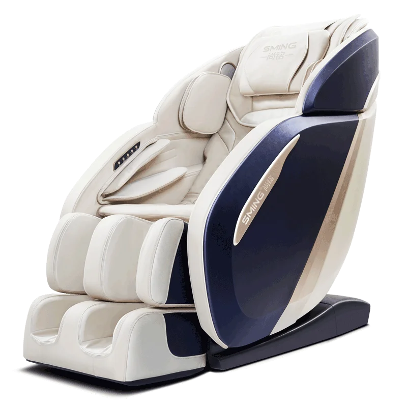 SM-828L 130 см SL Массажная направляющая 3D манипулятор для всего тела Автоматическая разминающая космическая капсула электрические роскошные массажные кресла - Цвет: Синий