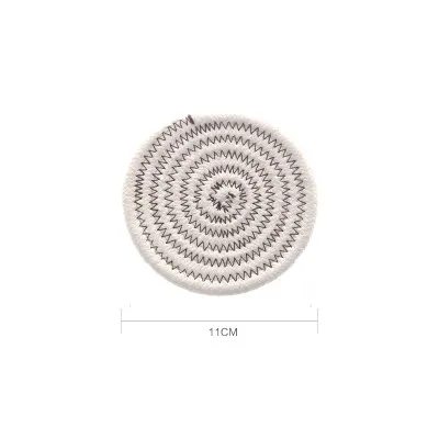 Gray 11cm 4 шт./лот, круглые подстилки в японском стиле, толстый хлопок, теплоизоляционный коврик, противоскользящая чашка/миска, подстаканники, подставка для горшка, креативная посуда - Цвет: Gray 11cm