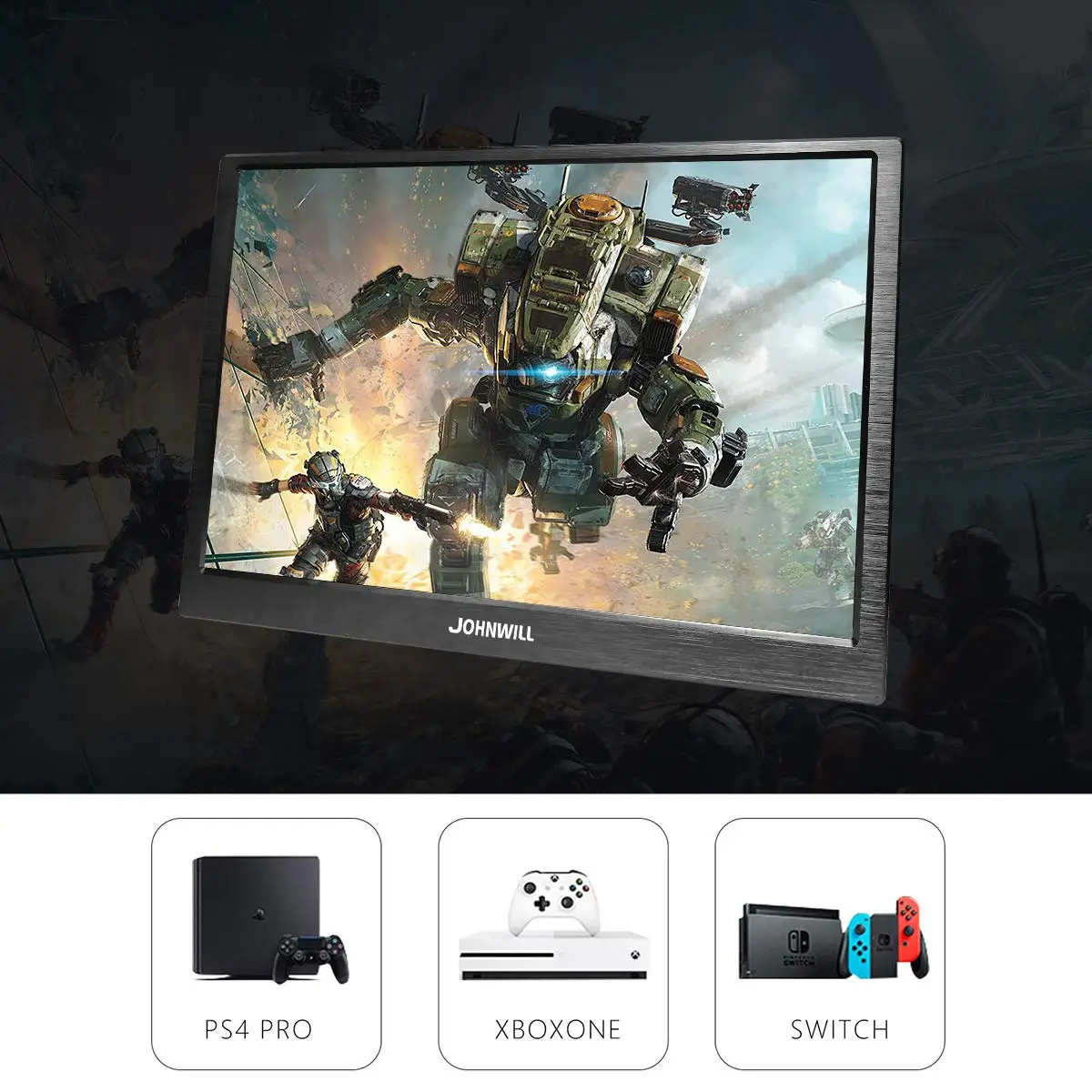18,4 дюймовый компьютерный монитор портативный 4K для ноутбуков, PS4Pro, сплит-экран, телевизор, автомобиль, медицинское оборудование, Raspberry Pi