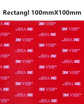 Rectangl 100mmX100mm Прямые продажи с фабрики, 10 шт./лот 3 М vhb клейкая лента 5608 серая установка Heavy Duty Двухсторонняя клейкая акриловая поролоновая лента высечки - Цвет: Rectangl 100mmX100mm