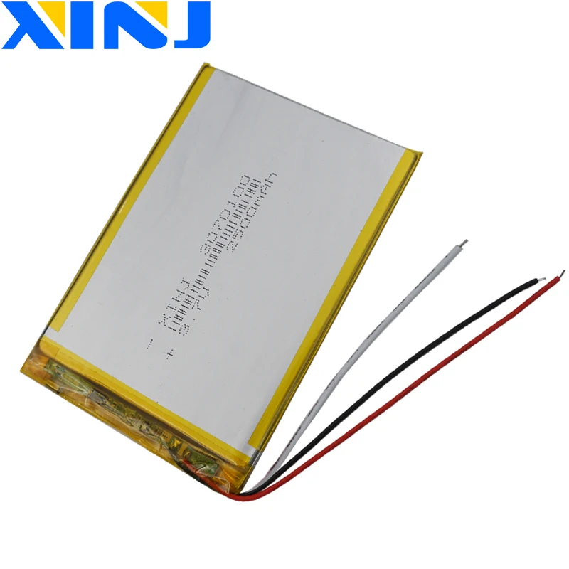 XINJ 3 7 V 2500 mAh провода для термистора литий-полимерный литий-ионный аккумулятор 3070100